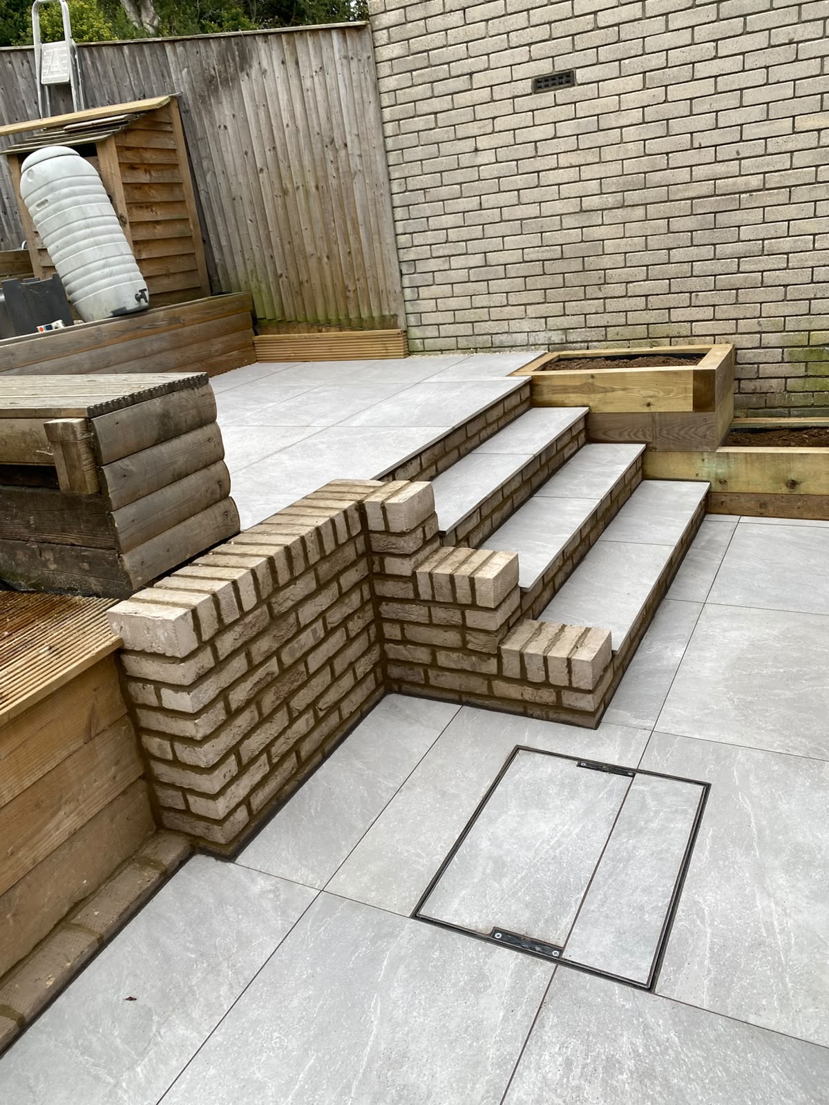 Patio with Steps